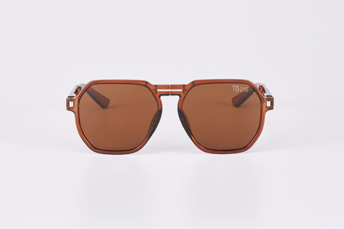 DAEMYN POLARIZED FOLDABLE SUNGLASSES TEA/BLACK