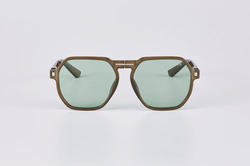 DAEMYN POLARIZED FOLDABLE SUNGLASSES GREEN/GREEN