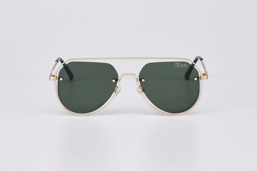 DACIAN SUNGLASSES GOLD/GREEN