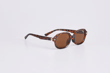 Load image into Gallery viewer, DALEY POLARIZED FOLDABLE SUNGLASSES LEOPARD/TEA