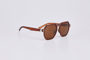 DAEMYN POLARIZED FOLDABLE SUNGLASSES TEA/BLACK