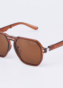 DAEMYN POLARIZED FOLDABLE SUNGLASSES TEA/BLACK