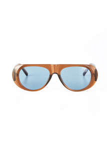 EITO WIDE-LEG SUNGLASSES BROWN/BLUE