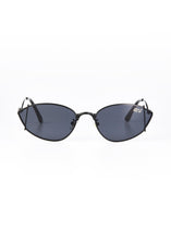 Load image into Gallery viewer, EVERETT CAT EYE SUNGLASSES BLACK/GRY