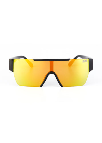 EDGERTO FUTURISTIC SUNGLASSES BLACK/YELLOW