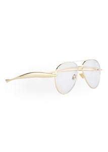 EDEL SUNGLASSES GOLD/CLEAR