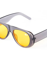 Load image into Gallery viewer, EITO WIDE-LEG SUNGLASSES GREY/ORANGE