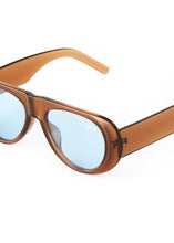 Load image into Gallery viewer, EITO WIDE-LEG SUNGLASSES BROWN/BLUE