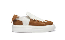 Load image into Gallery viewer, FELTON BROAD SHOELACE SUEDE LEATHER SNEAKER BROWN