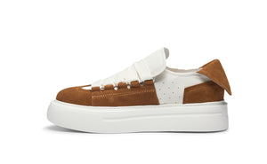 FELTON BROAD SHOELACE SUEDE LEATHER SNEAKER BROWN