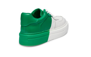 FERGIE DUAL COLOUR LEATHER SNEAKER GREEN