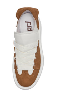 FELTON BROAD SHOELACE SUEDE LEATHER SNEAKER BROWN