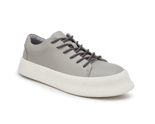 FALLON LOW CUT FAUX LEATHER SNEAKER GREY