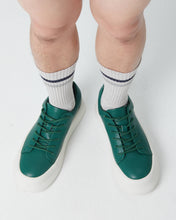 Load image into Gallery viewer, FALLON LOW CUT FAUX LEATHER SNEAKER GREEN