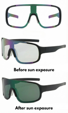 Load image into Gallery viewer, FEARGHUS PHOTOCHROMIC DAY/NIGHT SUNGLASSES BLACK/GREY