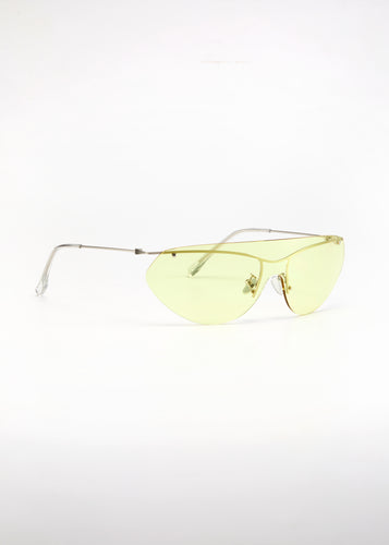 ECKARD SUNGLASSES SILVER/YELLOW