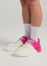 Load image into Gallery viewer, FERGIE DUAL COLOUR LEATHER SNEAKER PINK