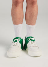Load image into Gallery viewer, FERGIE DUAL COLOUR LEATHER SNEAKER GREEN