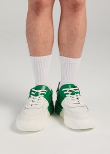 FERGIE DUAL COLOUR LEATHER SNEAKER GREEN