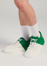 Load image into Gallery viewer, FERGIE DUAL COLOUR LEATHER SNEAKER GREEN