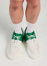 Load image into Gallery viewer, FERGIE DUAL COLOUR LEATHER SNEAKER GREEN