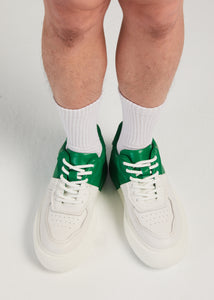 FERGIE DUAL COLOUR LEATHER SNEAKER GREEN