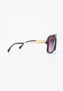 ALICIO SUNGLASSES BLACK/PURPLE