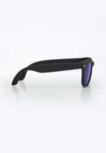 Load image into Gallery viewer, BEAMAN FOLDABLE SUNGLASSES BLACK/BLUE