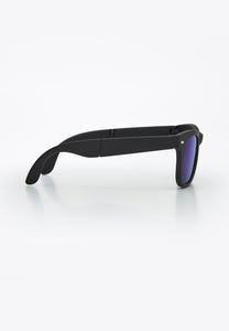 BEAMAN FOLDABLE SUNGLASSES BLACK/BLUE