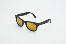 Load image into Gallery viewer, BEAMAN FOLDABLE SUNGLASSES BLACK/YELLOW