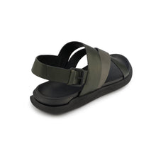 Load image into Gallery viewer, EATON SLINGBACK LEATHER SANDAL GREEN