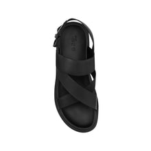 Load image into Gallery viewer, EATON SLINGBACK LEATHER SANDAL BLACK