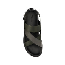 Load image into Gallery viewer, EATON SLINGBACK LEATHER SANDAL GREEN