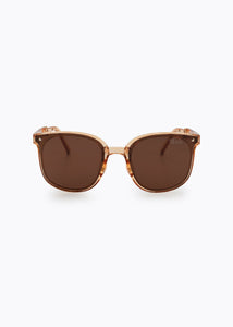 CALEB FOLDABLE SUNGLASSES BROWN/BROWN