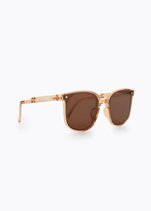 CALEB FOLDABLE SUNGLASSES BROWN/BROWN