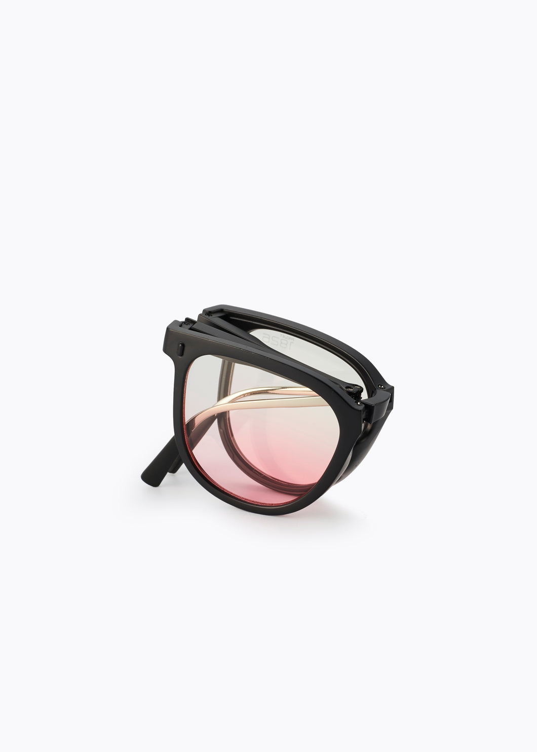 CADEN FOLDABLE SUNGLASSES BLACK/PINK