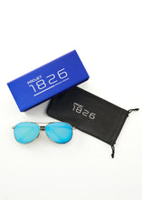 Load image into Gallery viewer, ACTON POLARIZED SUNGLASSES SILVER/BLUE