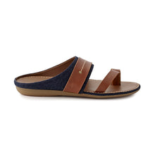 Load image into Gallery viewer, ANOD LEATHER THONG SLIPPER DARK BROWN