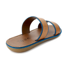 Load image into Gallery viewer, ANOD LEATHER SLIPPER LIGHT BROWN