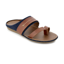 Load image into Gallery viewer, ANOD LEATHER THONG SLIPPER DARK BROWN