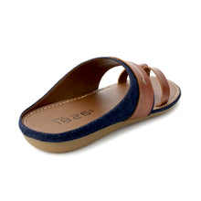 Load image into Gallery viewer, ANOD LEATHER THONG SLIPPER DARK BROWN