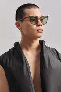 CALEB FOLDABLE SUNGLASSES GREEN/GREEN