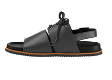 Load image into Gallery viewer, ENGELBERT LACE UP LEATHER SANDAL BLACK