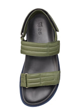 Load image into Gallery viewer, ELROY PADDED SANDAL GREEN