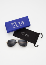 Load image into Gallery viewer, BAIN SUNGLASSES BLACK/GREY