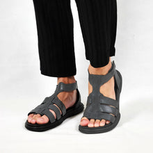 Load image into Gallery viewer, DANTON LEATHER SANDAL GREY