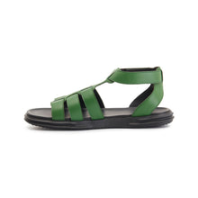 Load image into Gallery viewer, DANTON LEATHER SANDAL GREEN