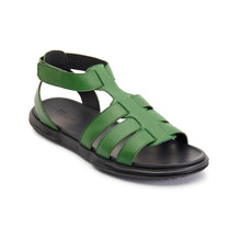 Load image into Gallery viewer, DANTON LEATHER SANDAL GREEN