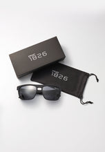 Load image into Gallery viewer, AUDRIC POLARIZED SUNGLASSES BLACK/GREY