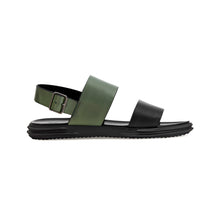 Load image into Gallery viewer, CAROLUS BACK SLING LEATHER SANDALS OLIVE GREEN